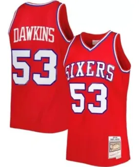 Mitchell & Ness Men's NBA Darryl Dawkins Philadelphia 76ers Hardwood Classics 1979/80 Swingman Jersey