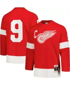 Mitchell & Ness Men's NHL Gordie Howe Detroit Wings Captain Patch 1960/61 Line Player Jersey