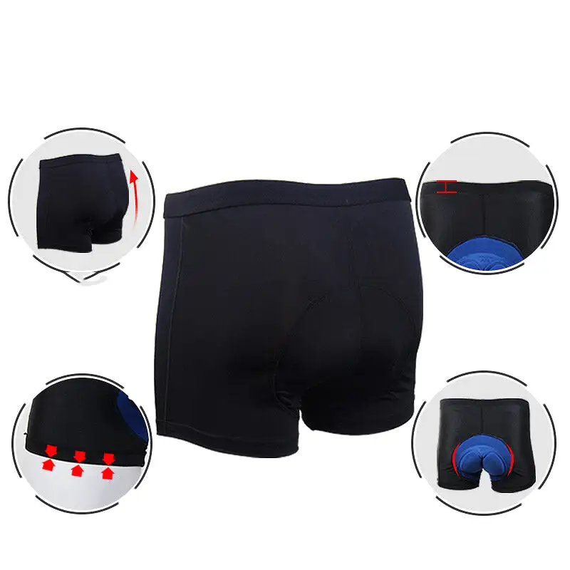 Outdoor Bicycle Silicone Cushion Short Pants Bike Breathable Underpants Soft Sock-Absorption Cycling Underwear