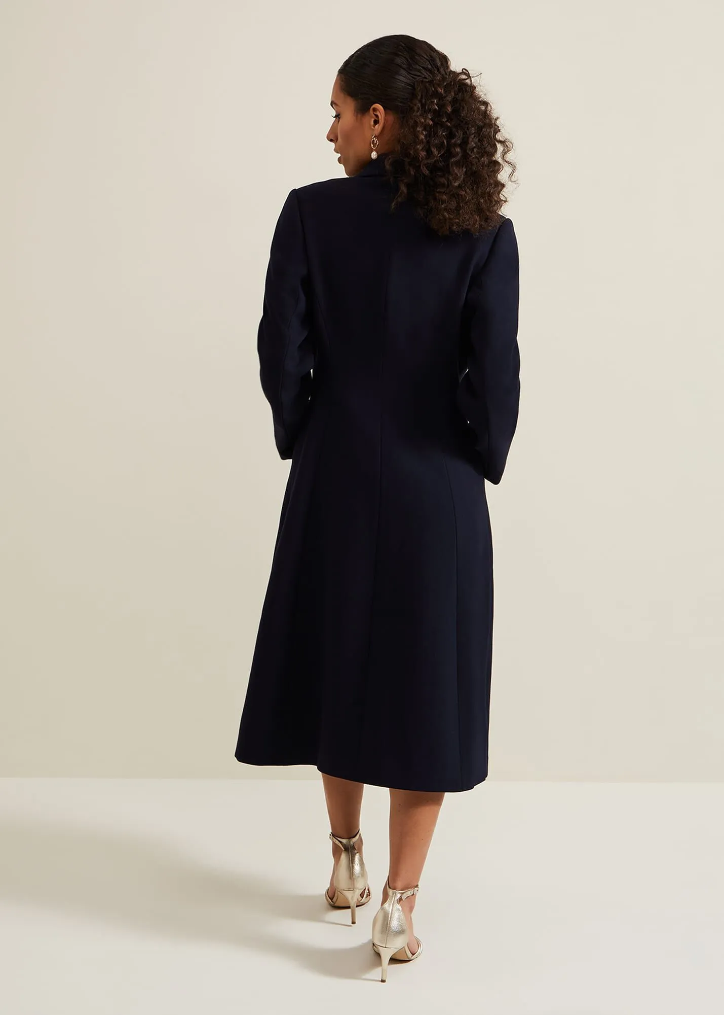 Petite Juliette Crepe Coat