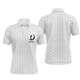 Polo de Golf, Cadeau Personnalisé Golfeur, Golfeuse, Polo à Séchage Rapide Homme Femme, Logo Balle de Golf, Motif Club de Golf -