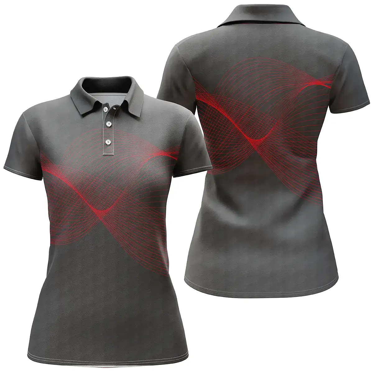 Polo à Séchage Rapide pour Fan de Golf, Golfeur, Golfeuse, Vêtement de Sport Homme Femme, Polo d'té Couleur Noir - CTS13052208-2