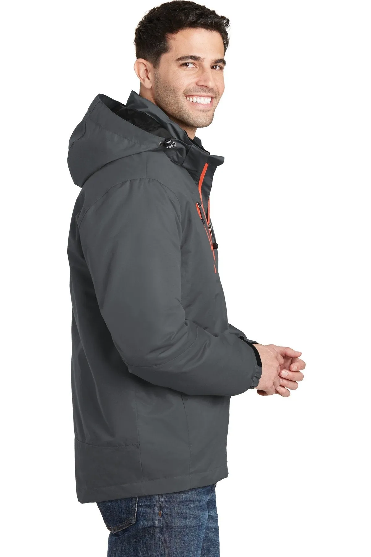 Port Authority Vortex Waterproof 3-in-1 Jacket J332 Magnet/ Orange