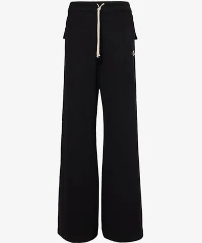 Rick Owens X Moncler Belas wide-leg cotton-jersey trousers