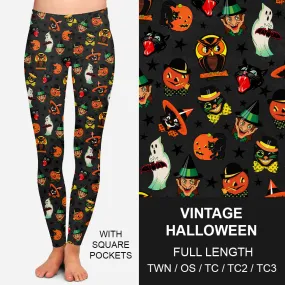 RTS - Vintage Halloween Leggings w/ Pockets