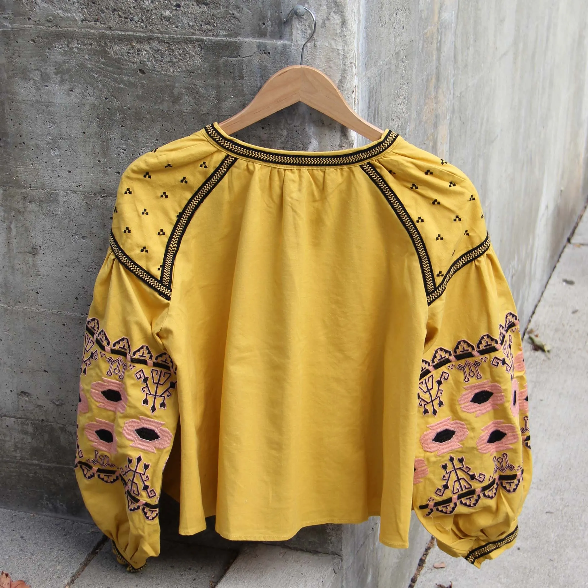 Saskatoon Boho Jacket in Mustard