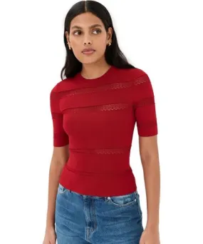 Sea Devon Knit Tee Red XS