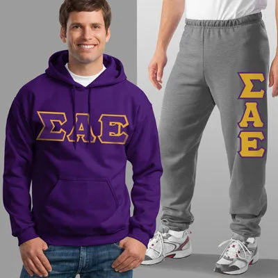 Sigma Alpha Epsilon Hoodie and Sweatpants, Package Deal - TWILL