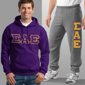 Sigma Alpha Epsilon Hoodie and Sweatpants, Package Deal - TWILL