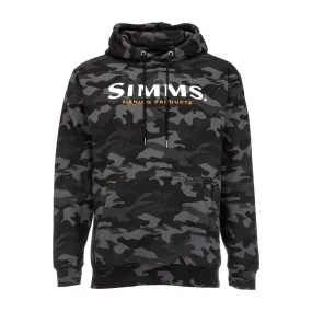 Simms Logo Hoody Woodland Camo Carbon