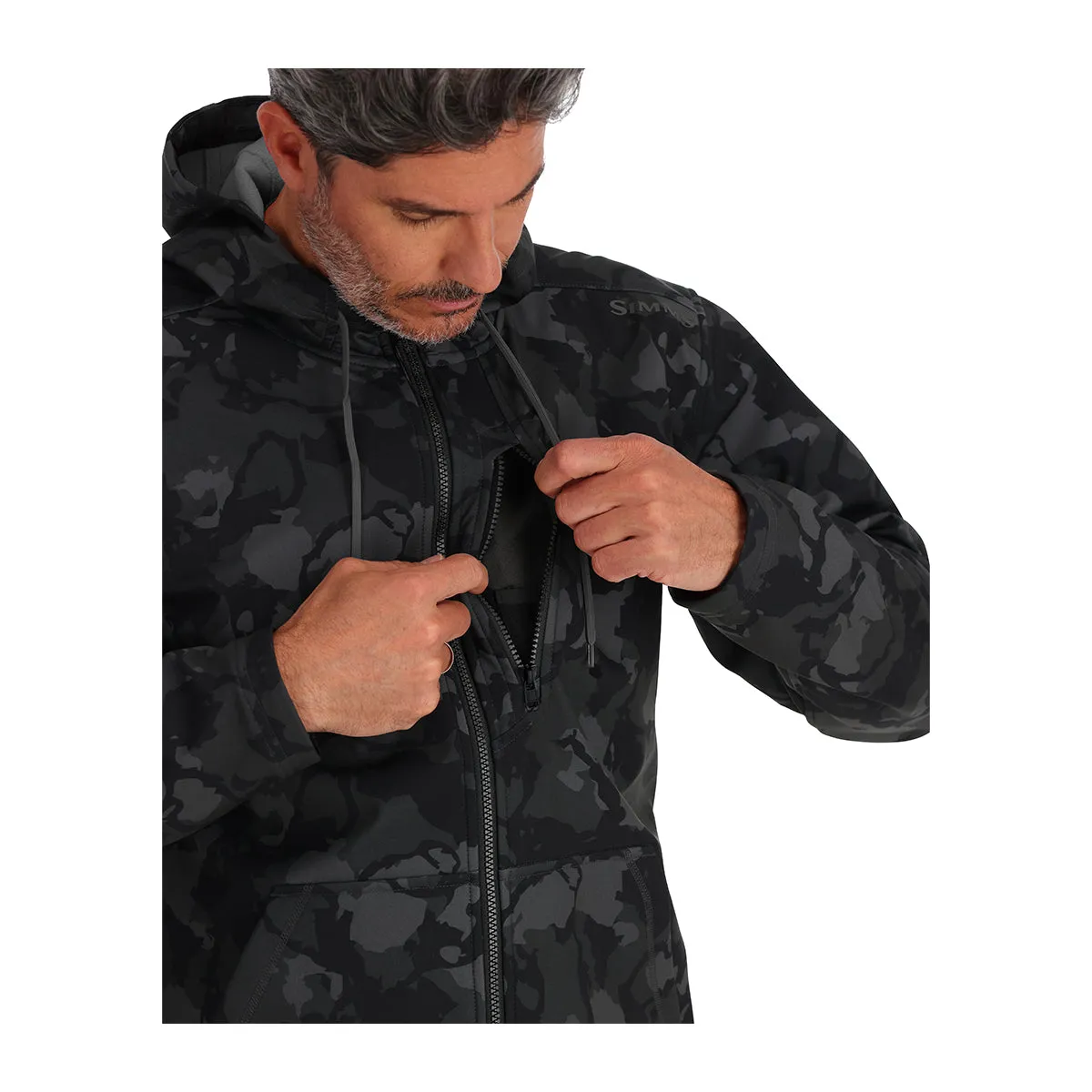 Simms Rogue Hoody Regiment Camo Carbon