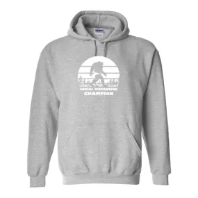 Social Distancing Champion: Male Swimmer Hoody