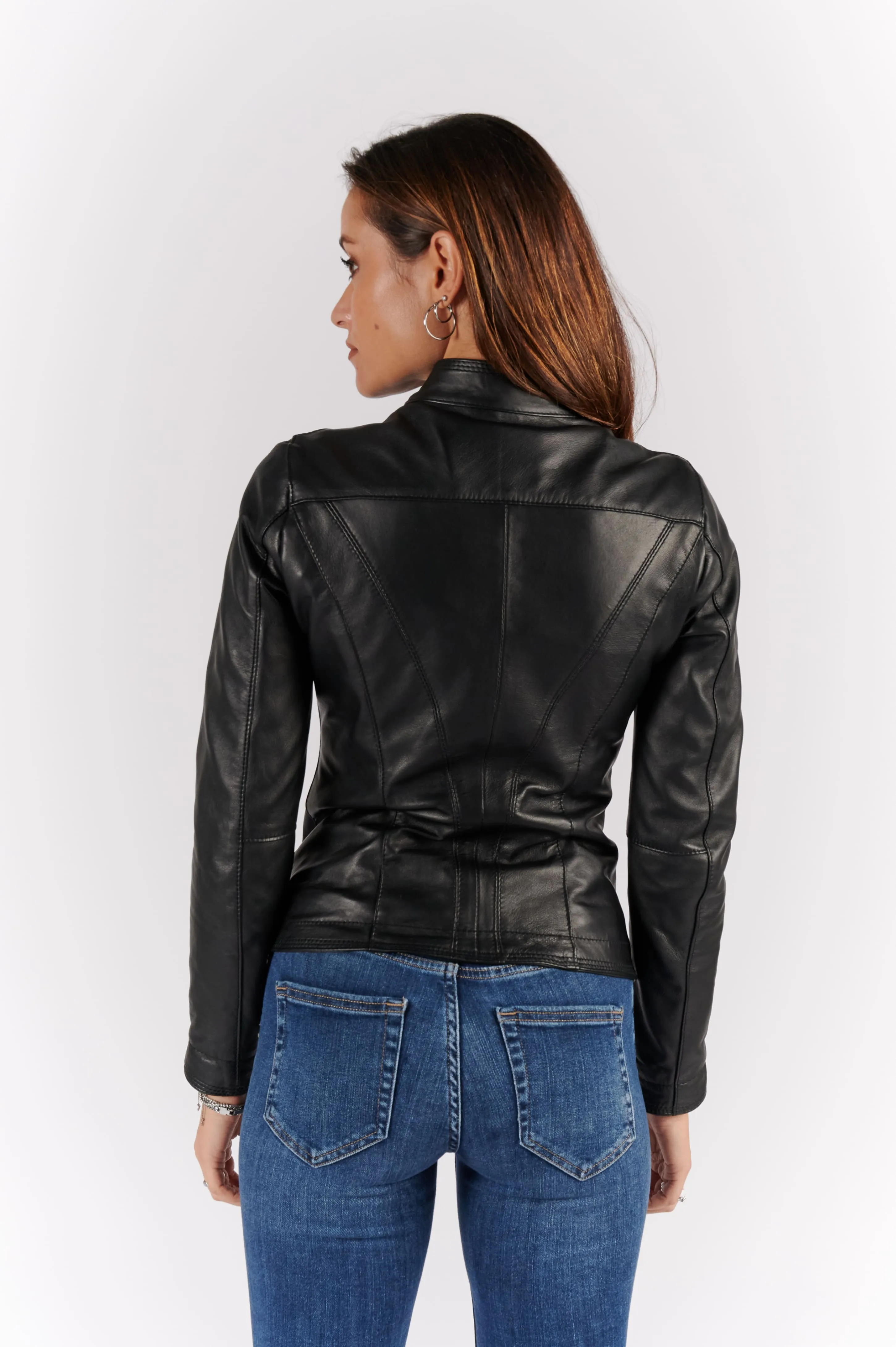 Sofia leather jacket