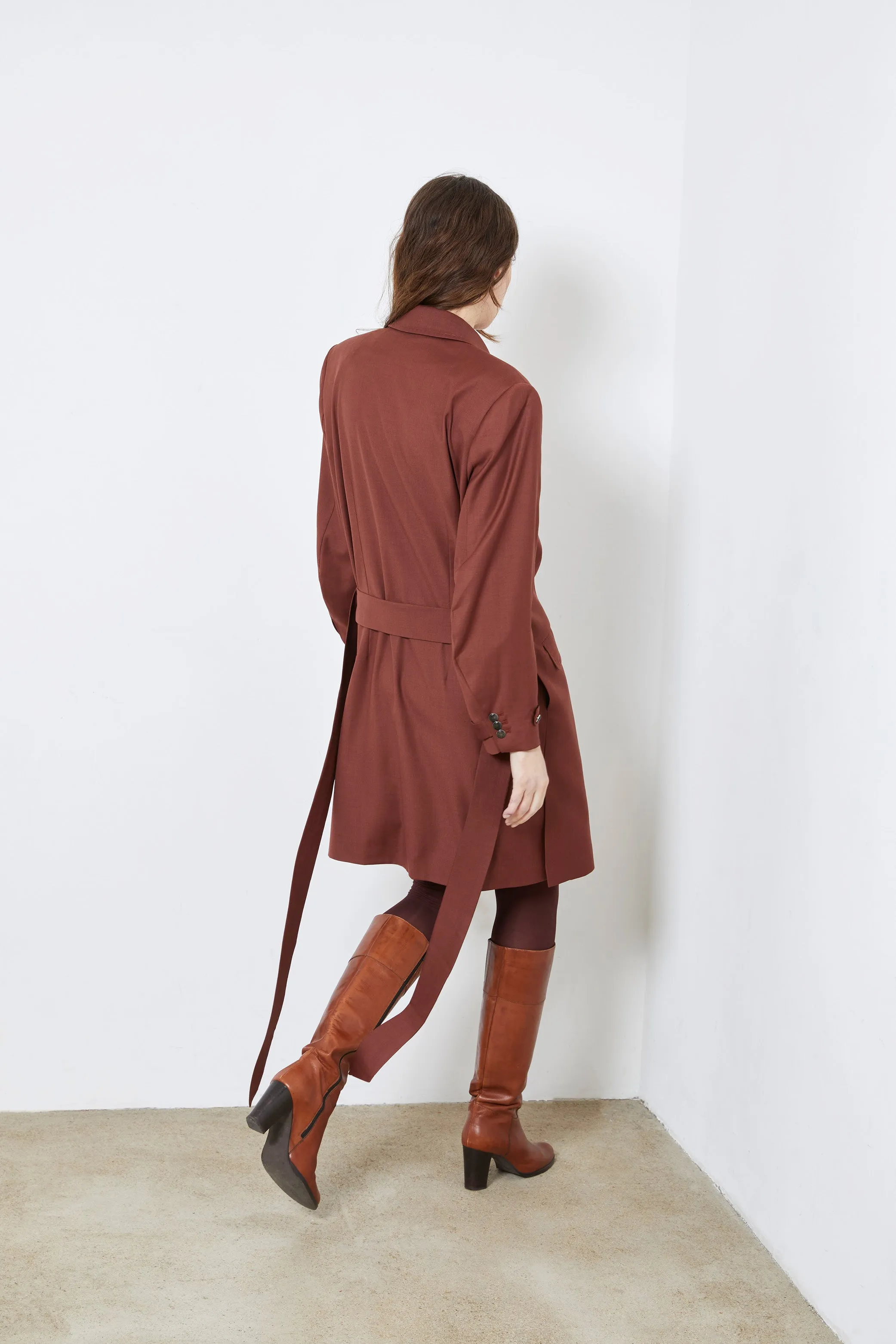 ST HONORE red - wool suit dress