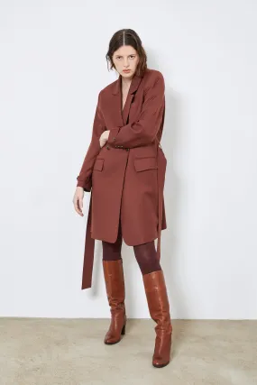 ST HONORE red - wool suit dress