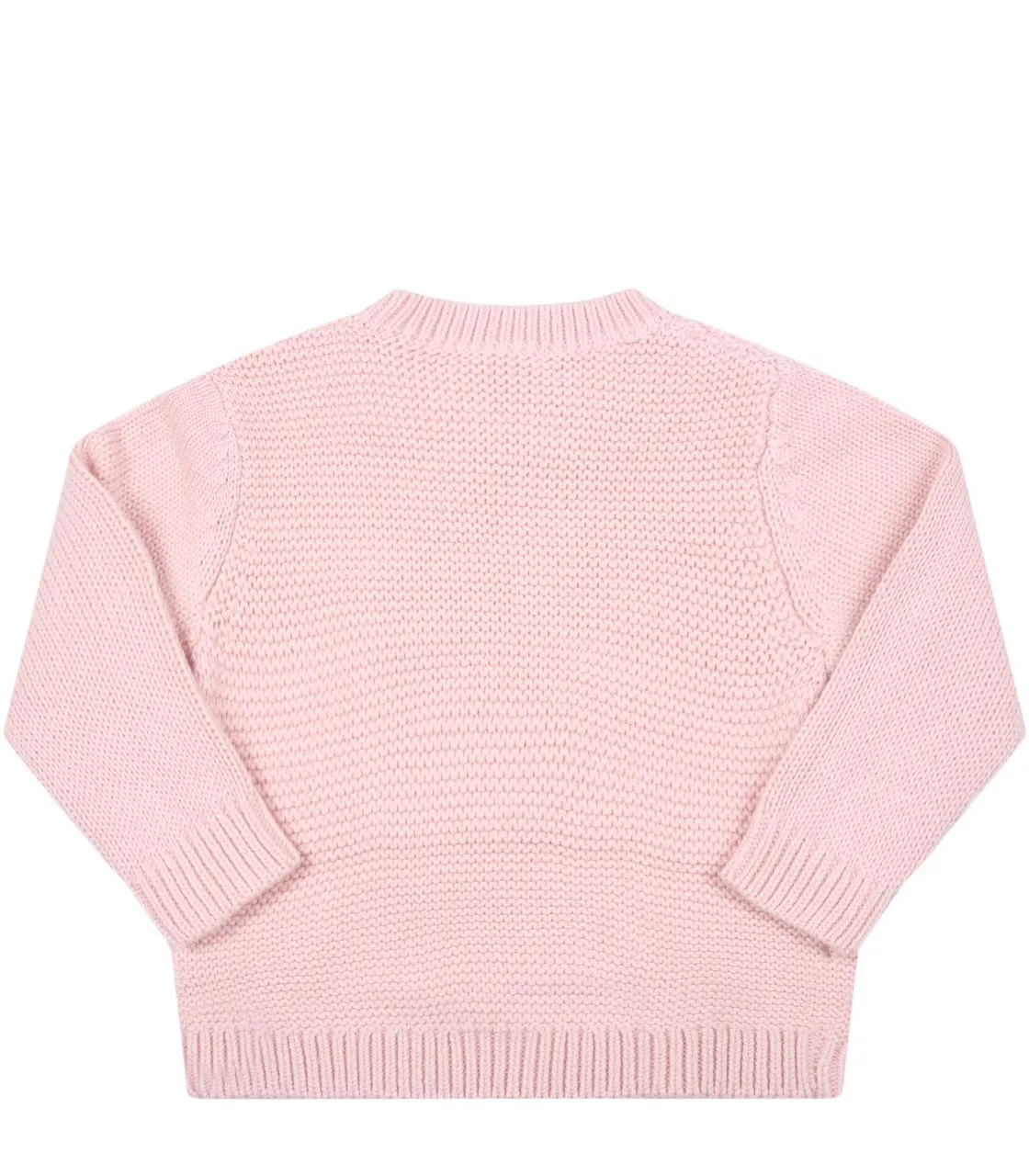 Stella McCartney BABY GIRL SWEATER WITH SMILEY MUSHROOM IN STITCH