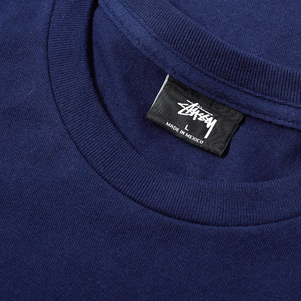 Stussy Long Sleeve Basic TeeNavy