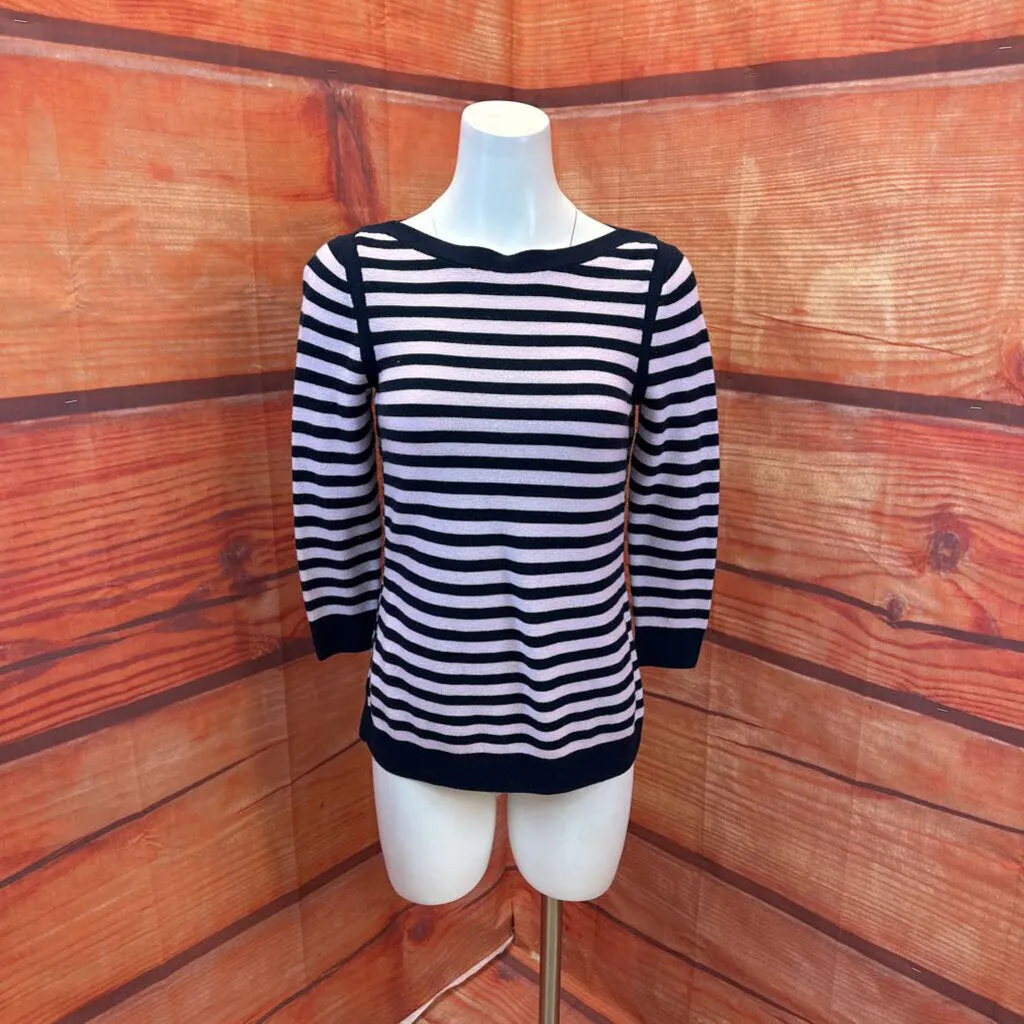 TALBOTS PINK BLUE STRIPED SWEATER SIZE X SMALL TCC