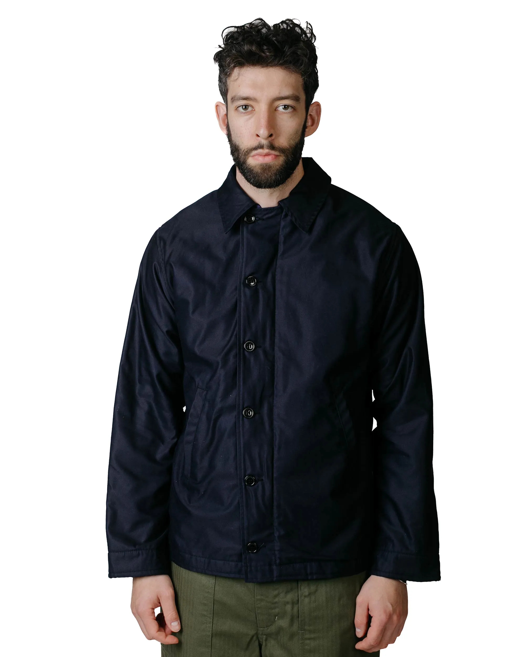 The Real McCoy's MJ23010 U.S. Navy Utility Jacket Navy