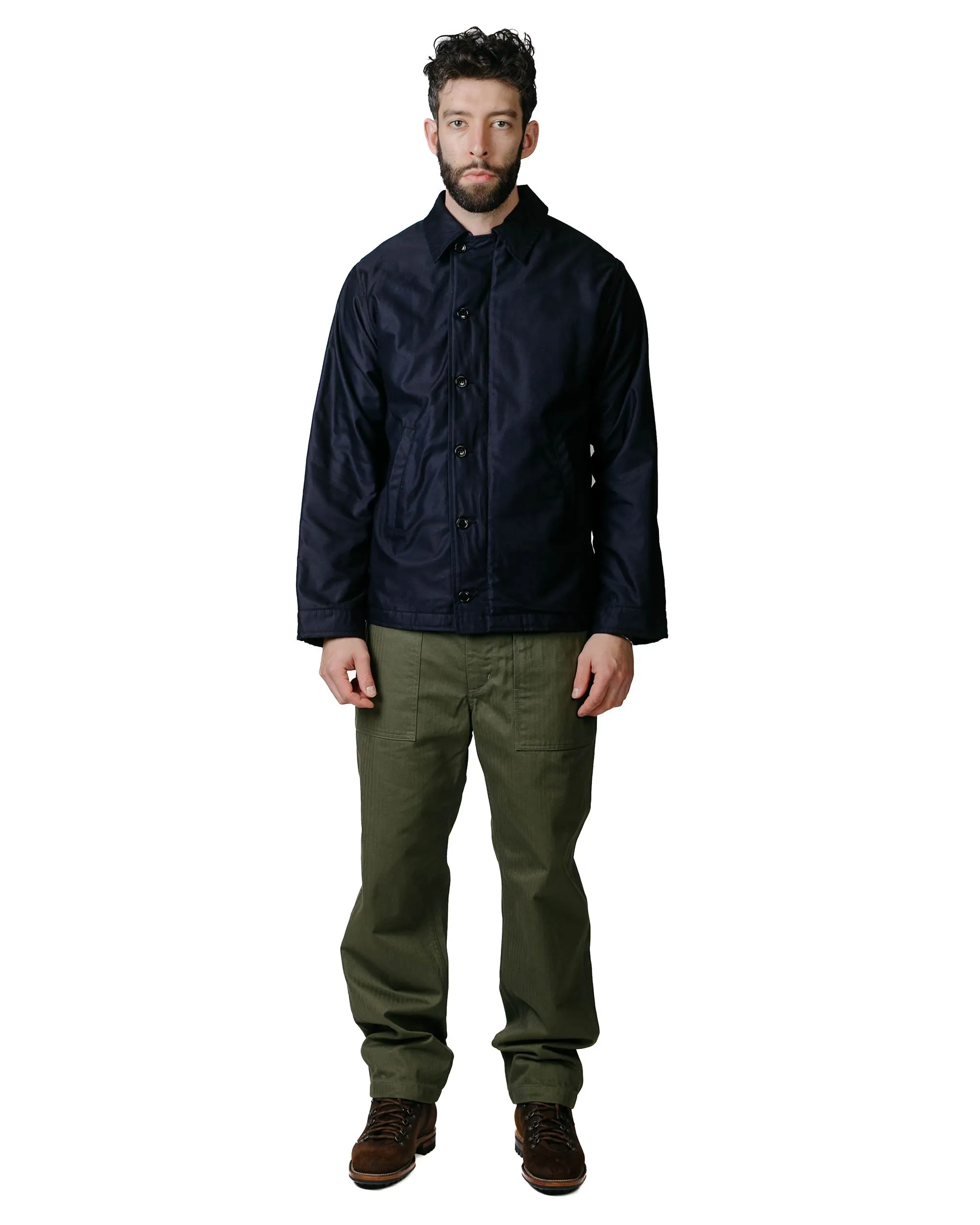 The Real McCoy's MJ23010 U.S. Navy Utility Jacket Navy