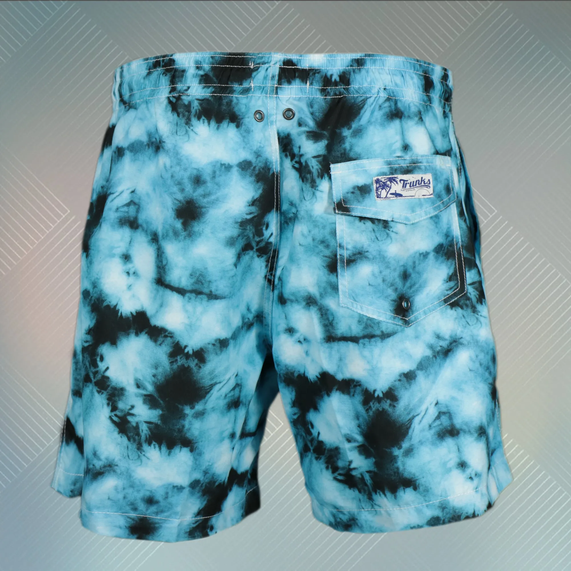 Trunk Surf and Swim Co Dip Dye Coral Reef Microfiber Swim Shorts