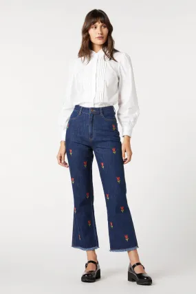 Tulip Embroidered Jean