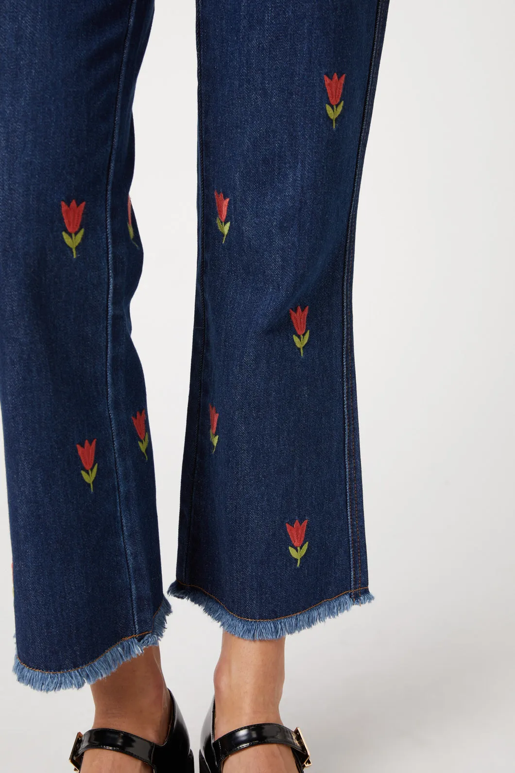 Tulip Embroidered Jean