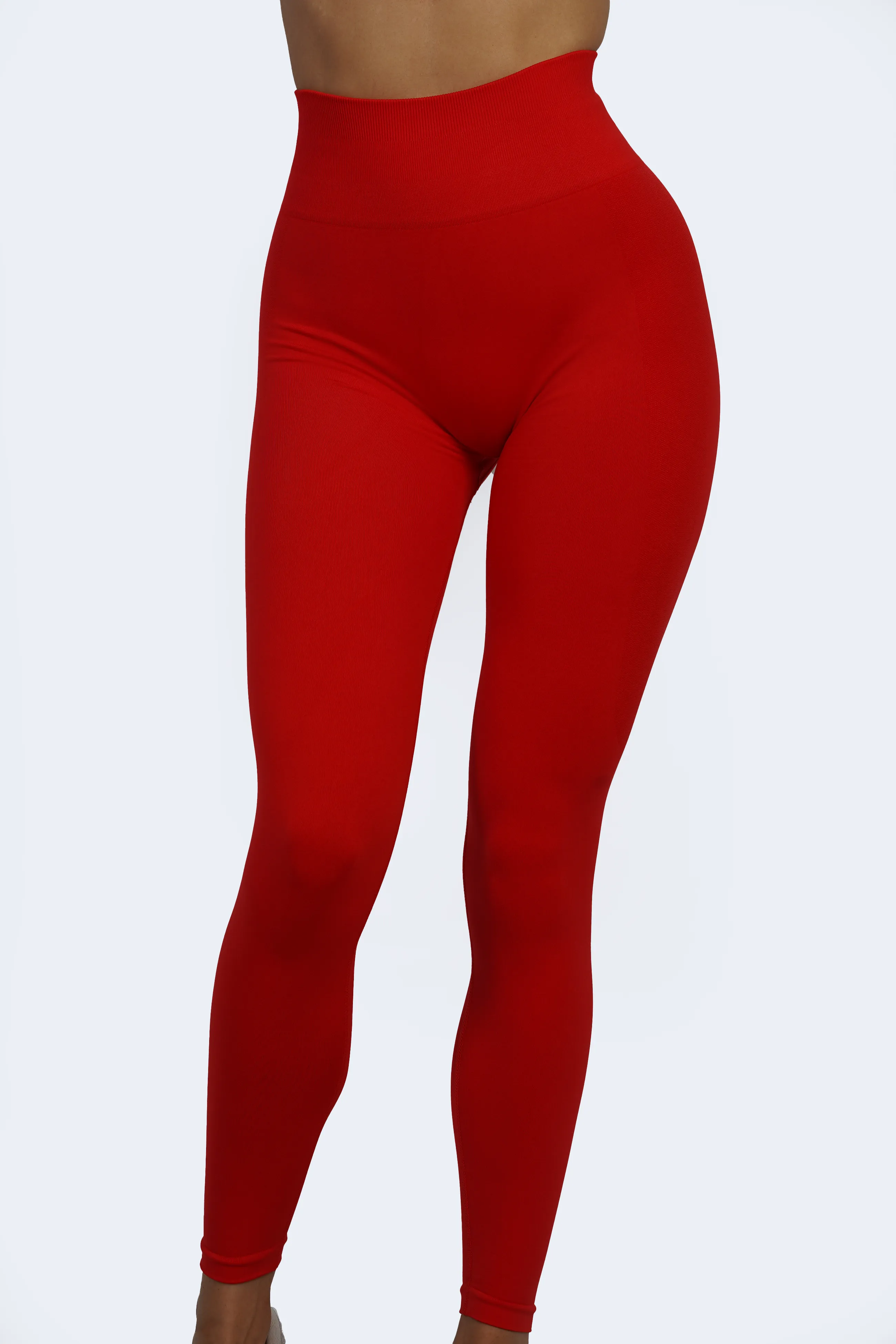 ULTRA SEAMLESS SCRUNCH LEGGINGS - RED