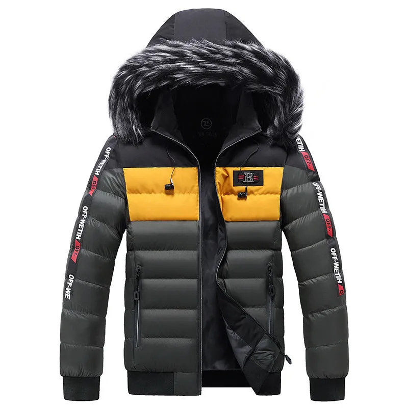 Winter Hooded Jacket Men